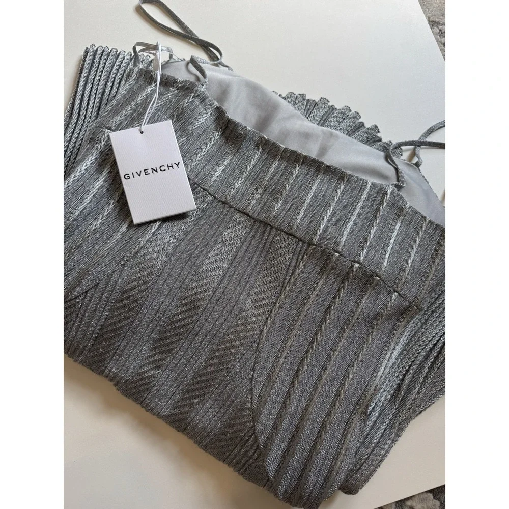 Givenchy - Metallic 4G Cable Knit Maxi Dress‎ Size L - Picture 13 of 16
